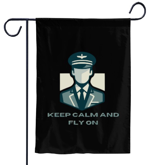 Keep Calm And Fly On - Garden Flags for Pilots