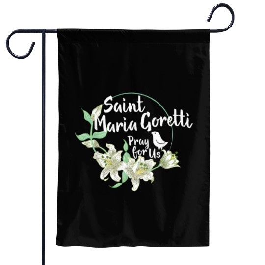 St. Maria Goretti Purity Catholic Saints Lily Symb Garden Flags