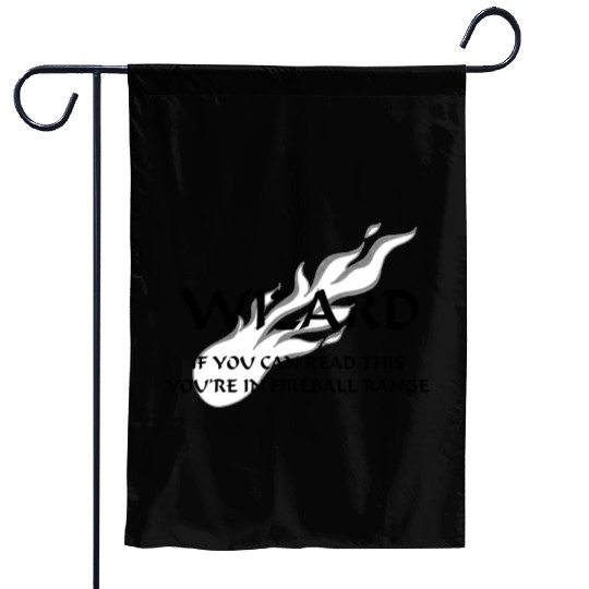 Wizard - Fireball Range Garden Flags