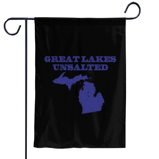 Great Lakes Unsalted Blue Garden Flags