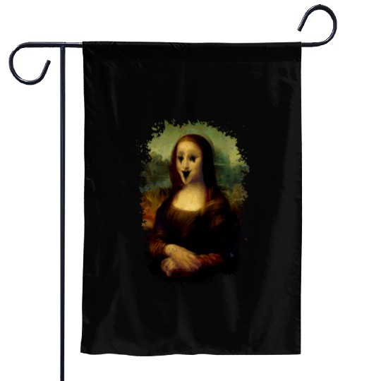 Haunted Mona Lisa Garden Flags