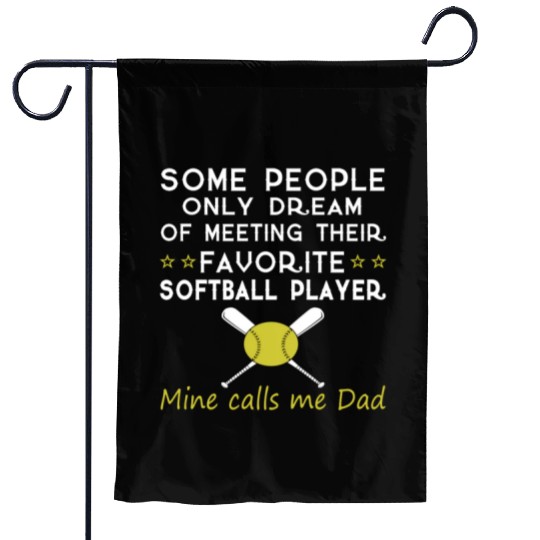 SOFTBALL DAD Garden Flags