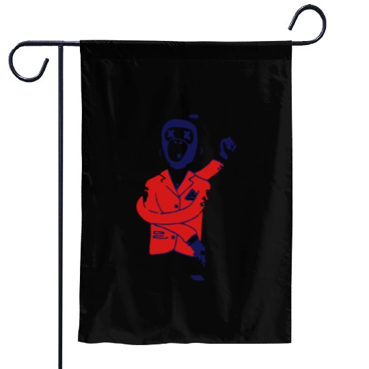 Drunk Monkey Garden Flags