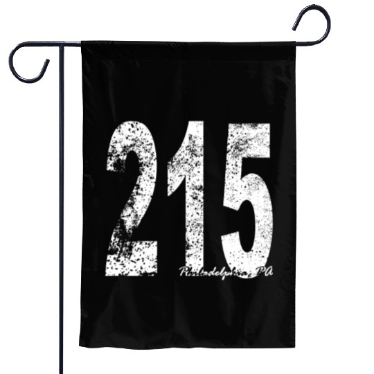 Vintage Philadelphia Area Code 215 Garden Flags