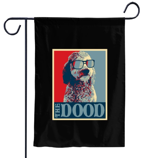 Goldendoodle The Dood Garden Flags