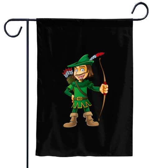 Robin Hood-arrows-bow-tale Garden Flags