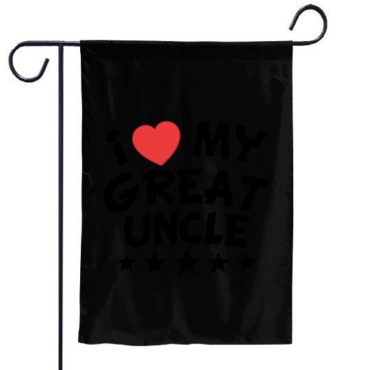 I Heart My Great Uncle Garden Flags