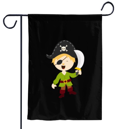 Pirate Garden Flags