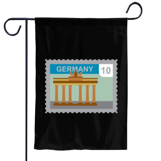 germany mail stamp Garden Flags