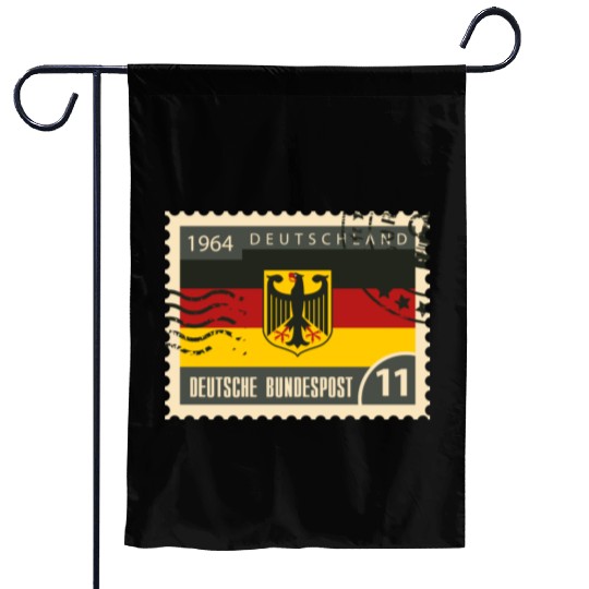 germany post stamp Garden Flags