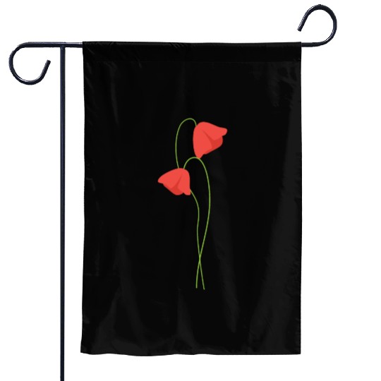 Poppy flower Garden Flags