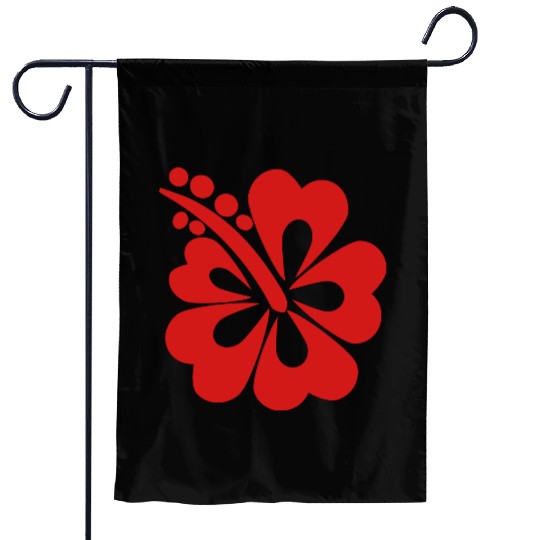 Hibiscus Garden Flags