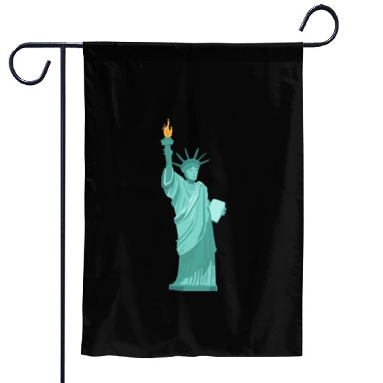 statue of liberty Garden Flags