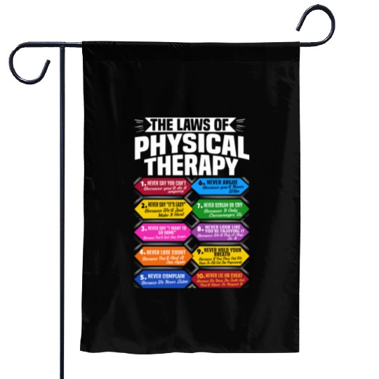The Laws Of Physical Therapy Awesome Therapist Garden Flags