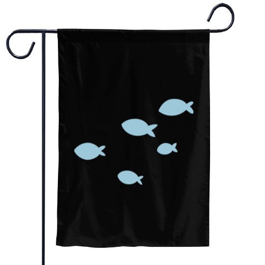 school of fish Garden Flags