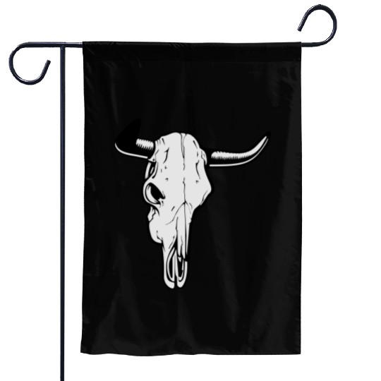 buffalo skull Garden Flags