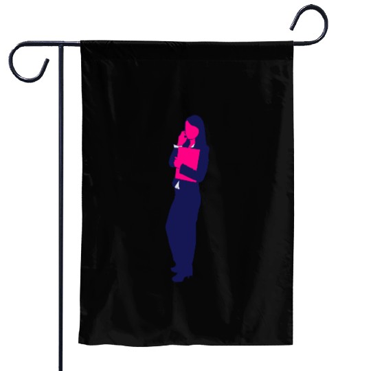 Business Woman Garden Flags