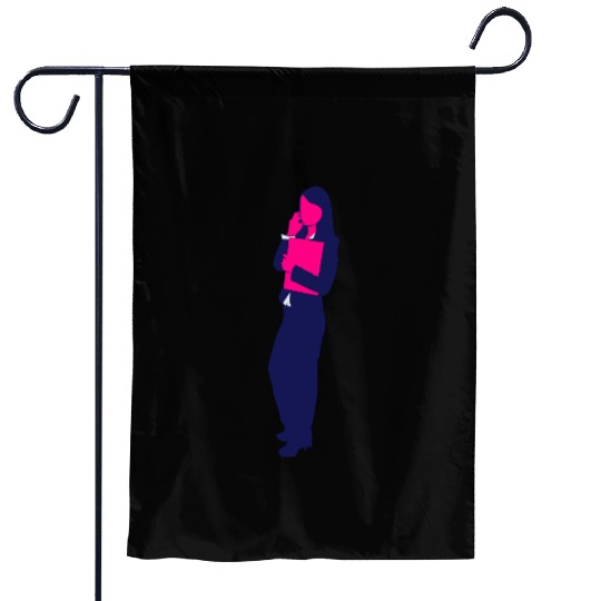 Business Woman Garden Flags