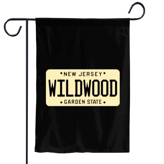 Wildwood New Jersey License Plate Garden Flags