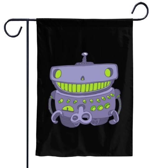 18 robot 25 png vectorstock 4842445 Garden Flags