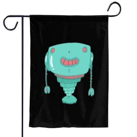 40 robot 46 png vectorstock 4842445 Garden Flags