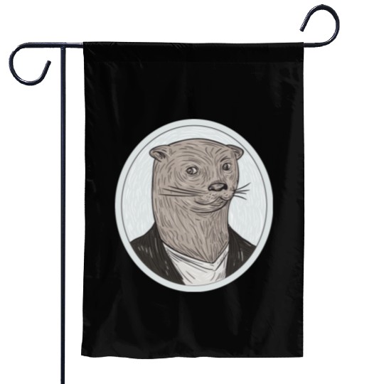 mr weasel Garden Flags