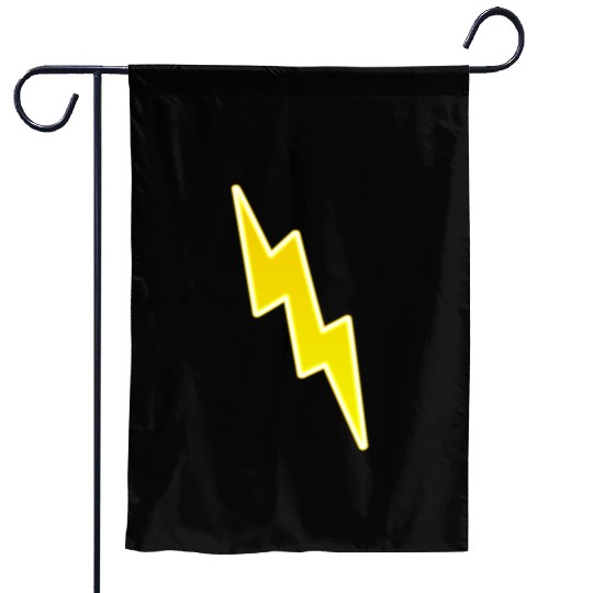 Zap - Yellow Lightning Bolt Garden Flags