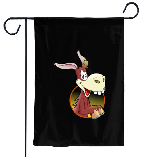 donkey mule esel18 Garden Flags