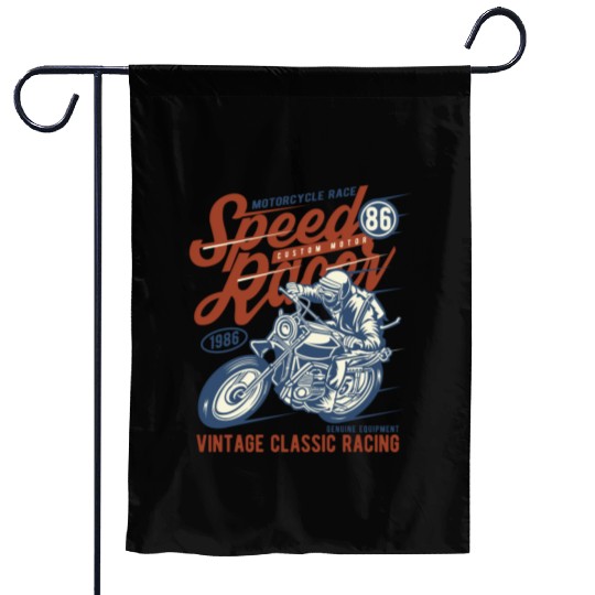 Speed Racer Vintage Classic Racing Garden Flags