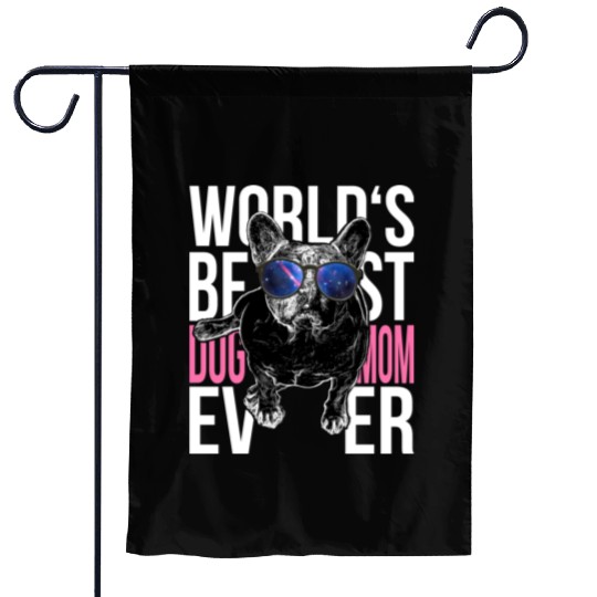 Pug Dog Lover World's Best Dog Mom Ever Fashion Garden Flags