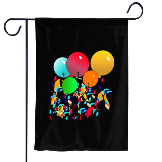 Balloons Garden Flags