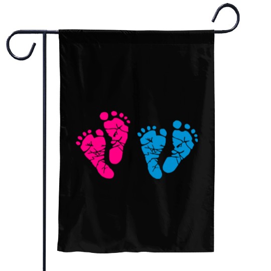 Twin Baby Feet - Pregnancy - Maternity - Mom to be Garden Flags