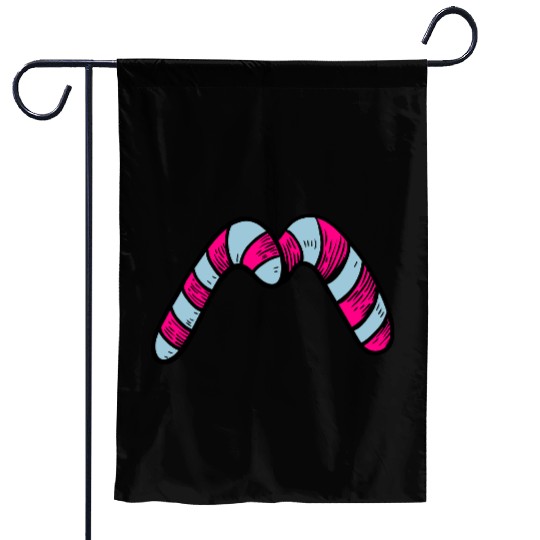 Candy canes "M" Garden Flags