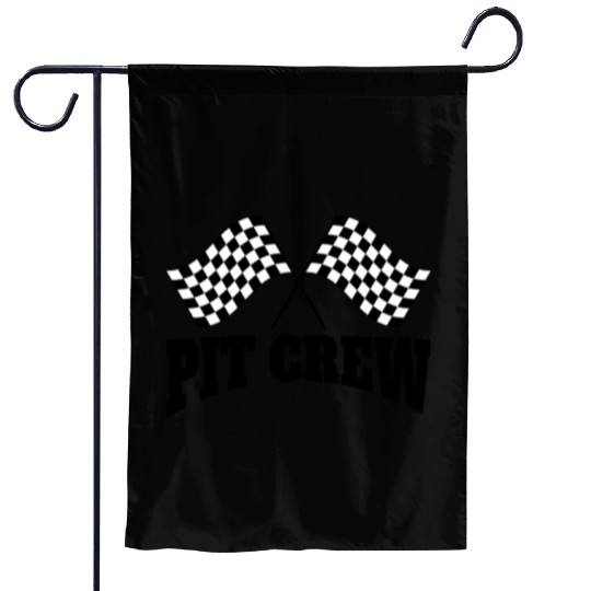 Pit Crew Racing Team Sports Racers Track Pit Stops Garden Flags