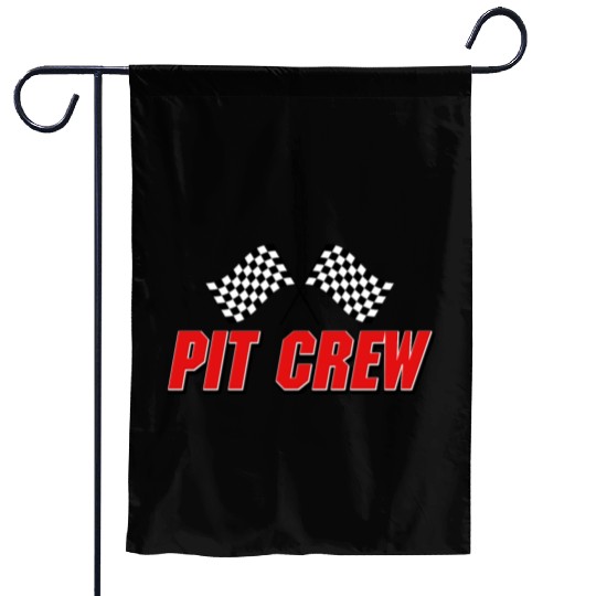 Pit Crew Racing Team Sports Racers Track Pit Stops Garden Flags