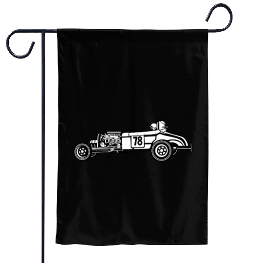 Race car Garden Flags