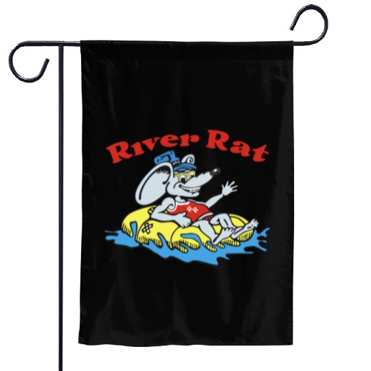 River Rat Swim Garden Flags