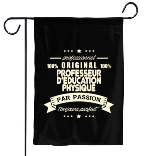 Original Physical Education Teacher Garden Flags