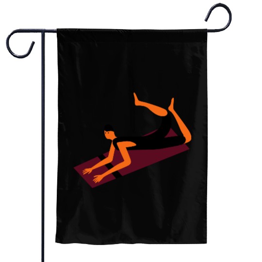 yoga pose Garden Flags