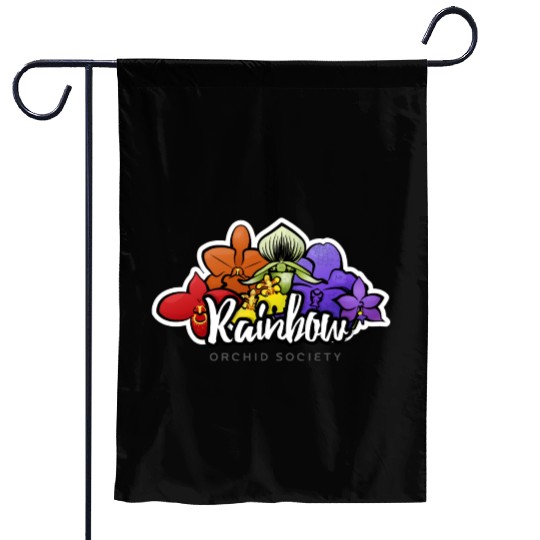 Rainbow Orchid Society Garden Flags