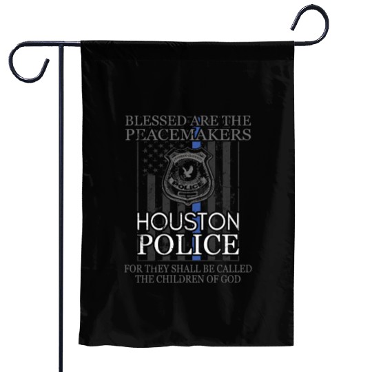 Houston Police Support Saint Michael Police Officer Prayer Garden Flags