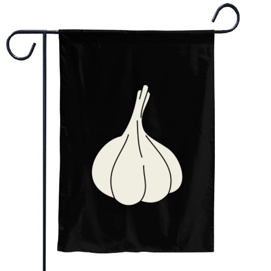 garlic knoblauch veggie vegetable gemuese2 Garden Flags