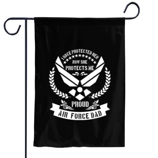Proud Air Force Dad - USA military Garden Flags