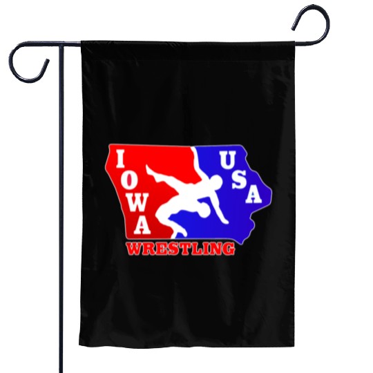 Iowa Team USA Wrestling Garden Flags