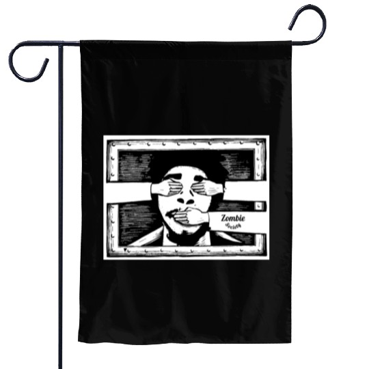 Zombie Society Garden Flags