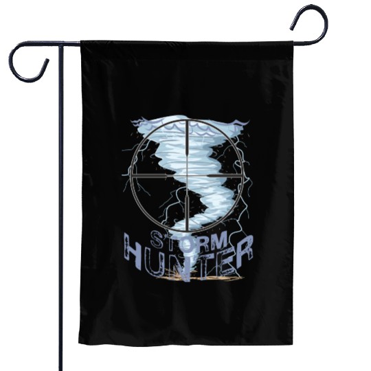 Weather Tornado whirlwind Storm Hunter cool design Garden Flags