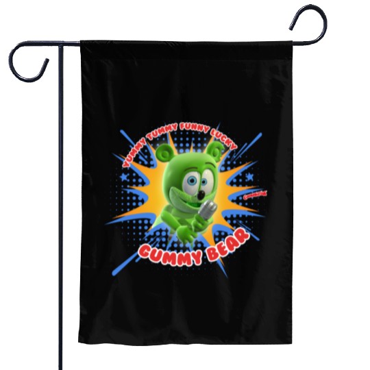 Funny Lucky Gummy Bear Garden Flags