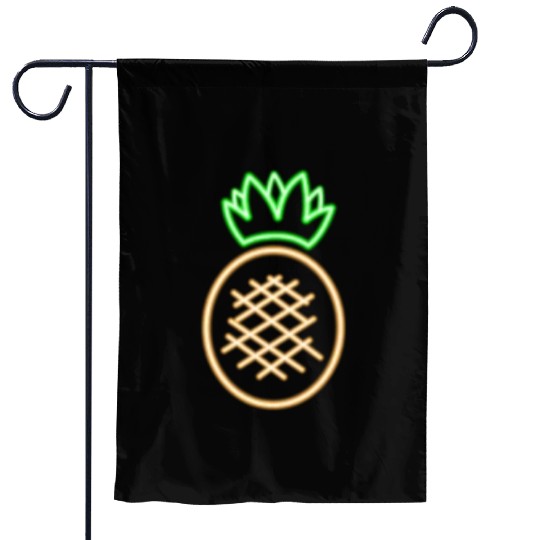 Neon Pineapple Pocket Glow Party Fruit Costume Garden Flags