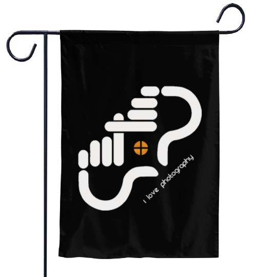 I LOVE PHOTOGRAPHY Garden Flags