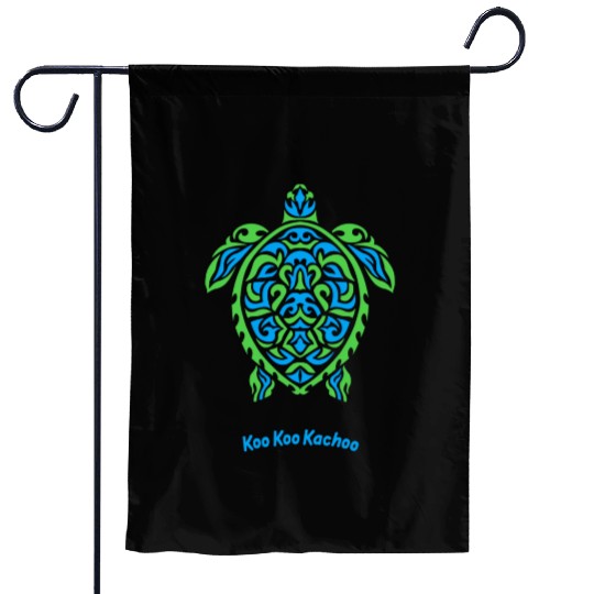 Turtle Koo Koo Kachoo Garden Flags